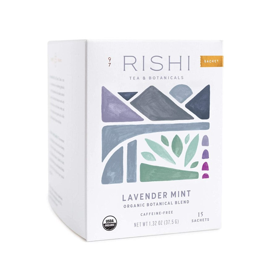 Rishi Tea Lavender Mint Organic Botanical Blend 15 Sachets