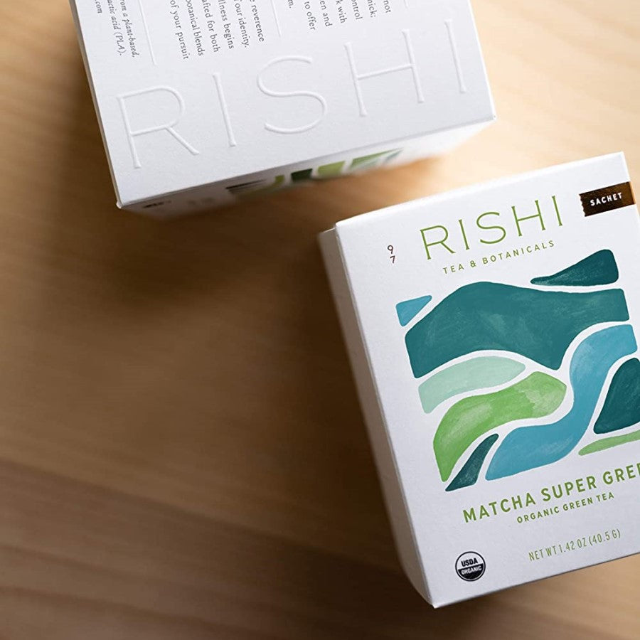 Add Matcha Super Green from Rishi to recipes and smoothies for clean slow release caffeine