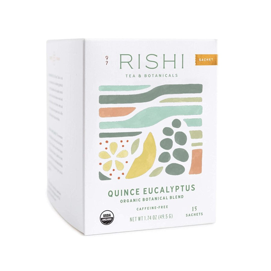 Rishi Tea Quince Eucalyptus Organic Botanical Blend 15 Sachets