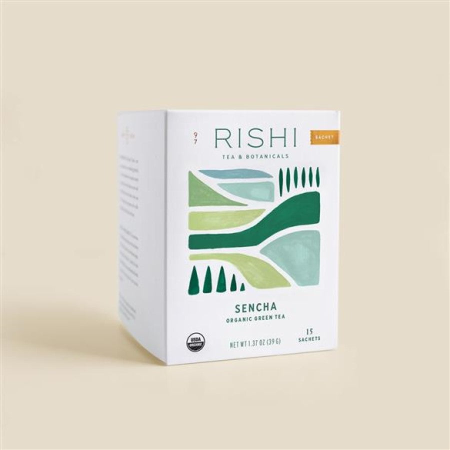 Box Of Rishi Tea & Botanicals Low Caffeine Sencha Organic Green Tea Sachets