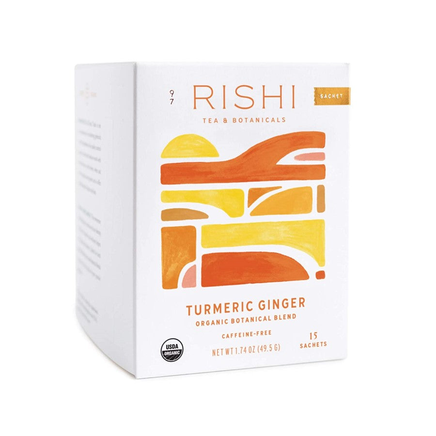 Rishi Tea Turmeric Ginger Organic Botanical Blend 15 Sachets