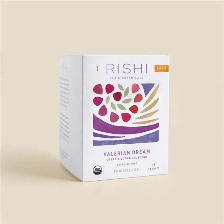 Box Of Rishi Tea & Botanicals Caffeine Free Valerian Dream Organic Botanical Blend Herbal Tea Sachets