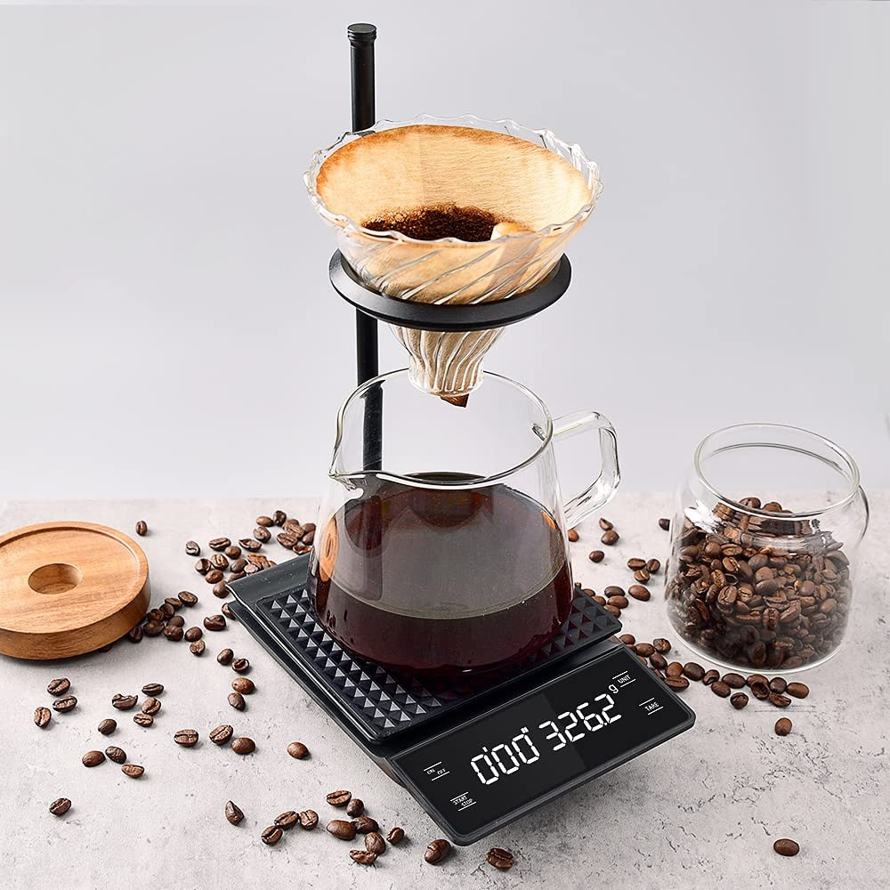 Hipster Barista Gift Coffee Scale For Weighing Beans And Making Pour Over Coffee Drinks At Home