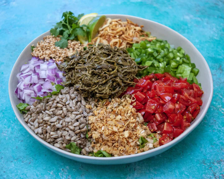 Burmese Tea Leaf Salad Organic Go Raw Recipe With Sunflower Seeds