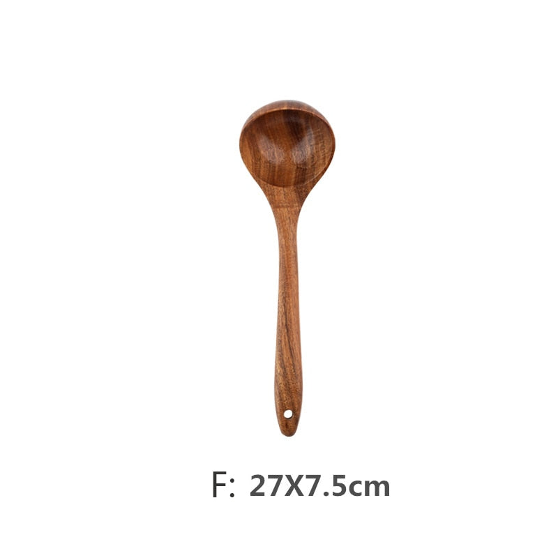 Teak Wood Cooking Utensil F Ladle