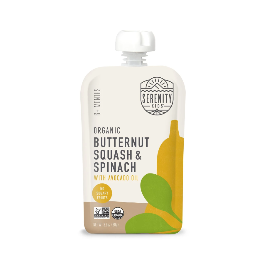Serenity Kids Organic Butternut Squash & Spinach 3.5oz