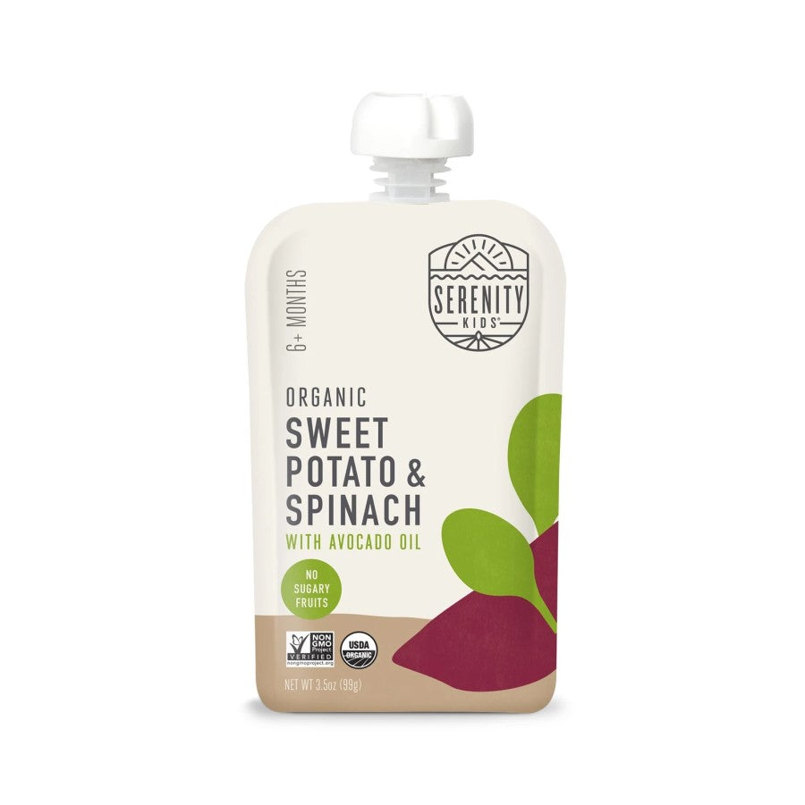 Serenity Kids Organic Sweet Potato & Spinach 3.5oz