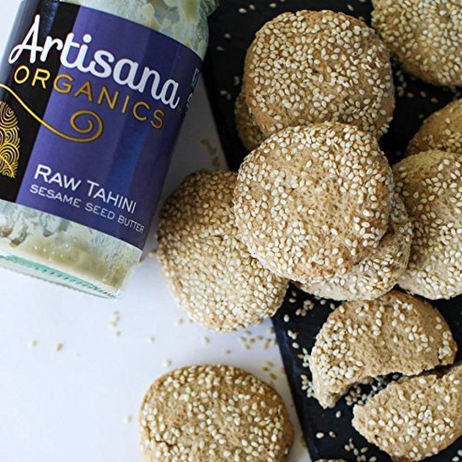 Sesame Seed Cookies Made With Raw Sesame Seed Tahini Recipe From Artisana Organics