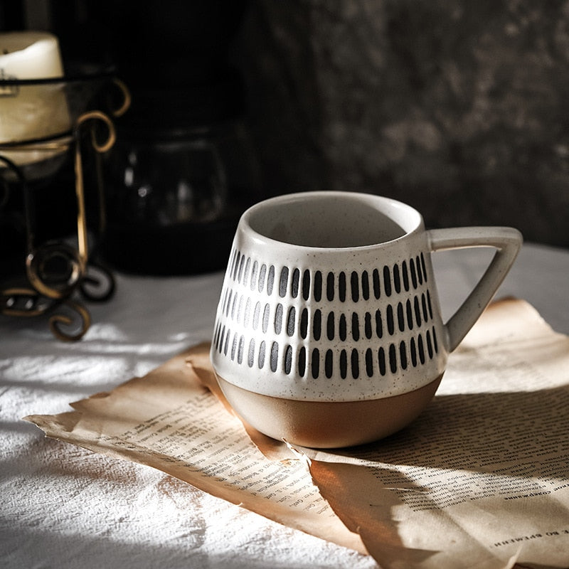 Nordic Style Ceramic Mugs With Triangular Handles – Terra Powders