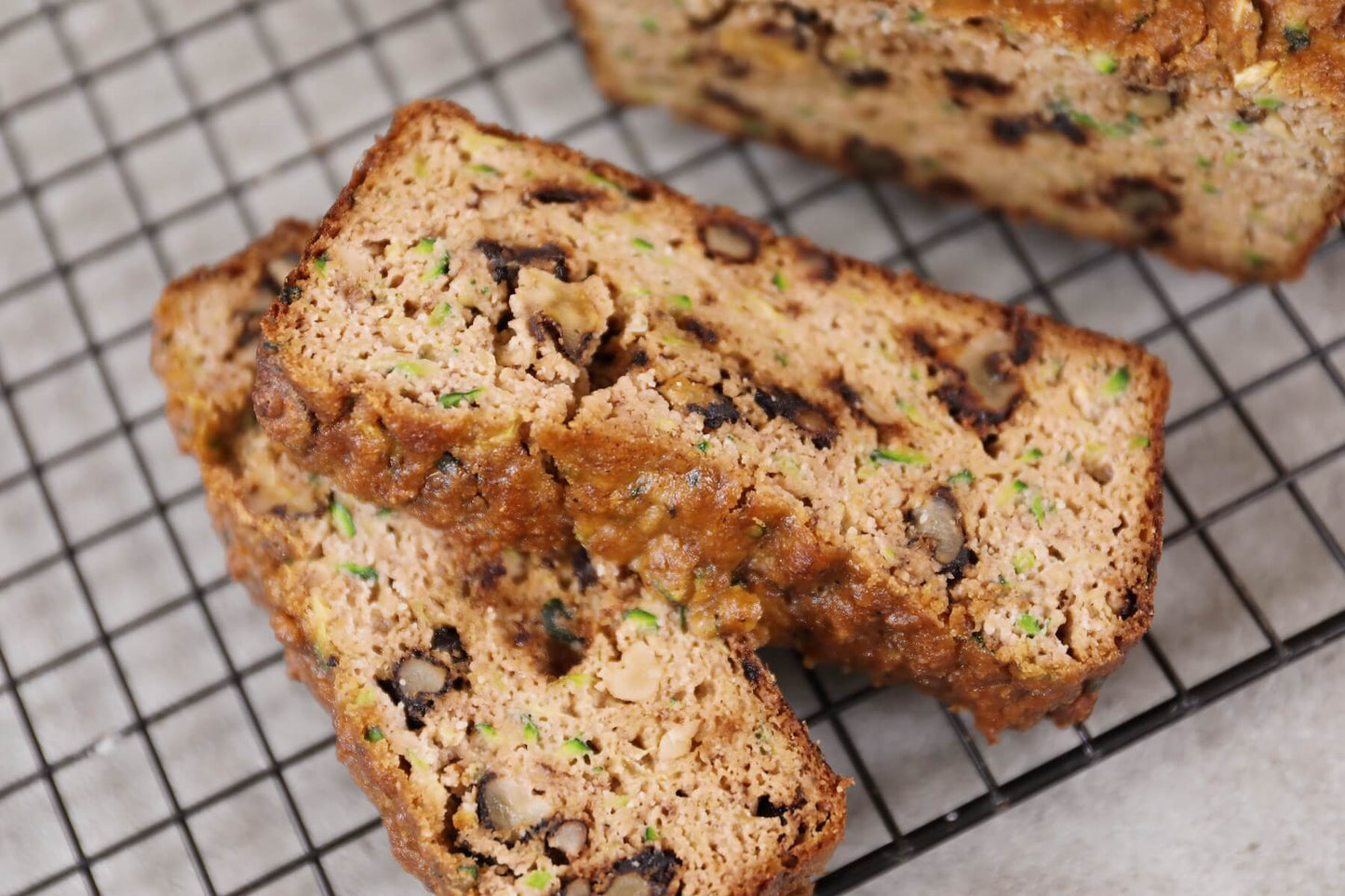 Slices Of Low Carb Zucchini Bread Madhava Coconut Sugar Recipe