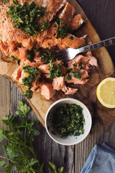 Slow Roasted Salmon With Meyer Lemon Gremolata Terra Delyssa Organic Olive Oil Healthy Recipe