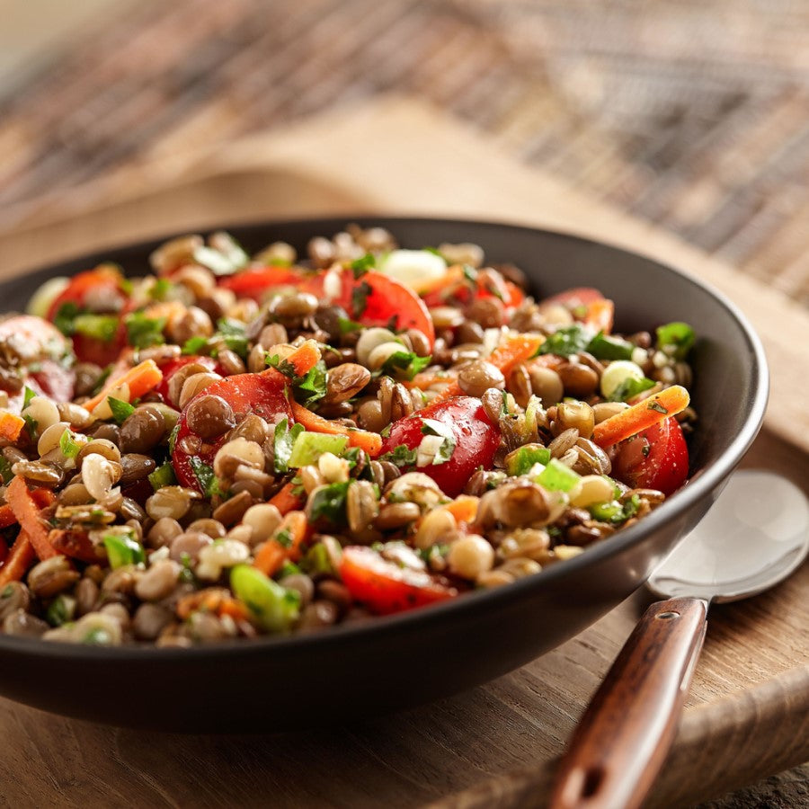 Southwestern Sprouted Lentil Salad With TruRoots Green Lentils
