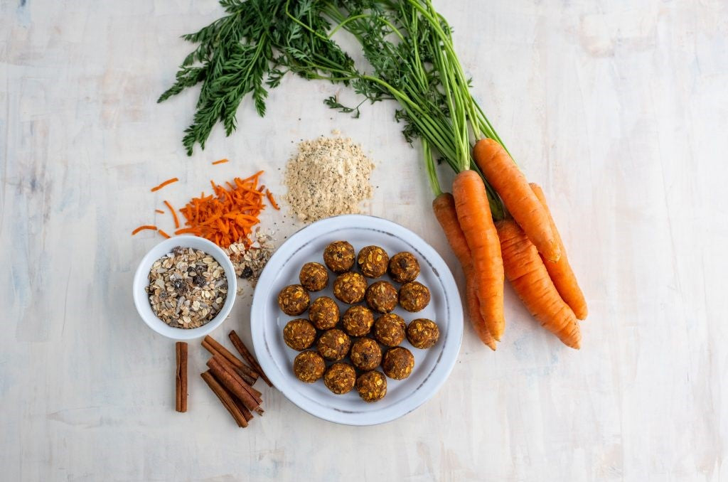 Spiced Carrot Cake Muesli Energy Poppers Bob's Red Mill Recipe Using Almond Powder