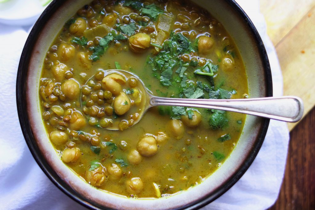 Spicy French Lentils With Turmeric And Lime Soup Recipe Using Grass Fed Beef Broth From Bare Bones