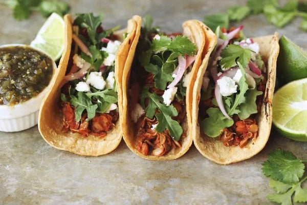 Healthy Taco Meal Sprouted Lentil Tacos With Arugula And Feta Cheese Terra Delyssa Olive Oil Recipe