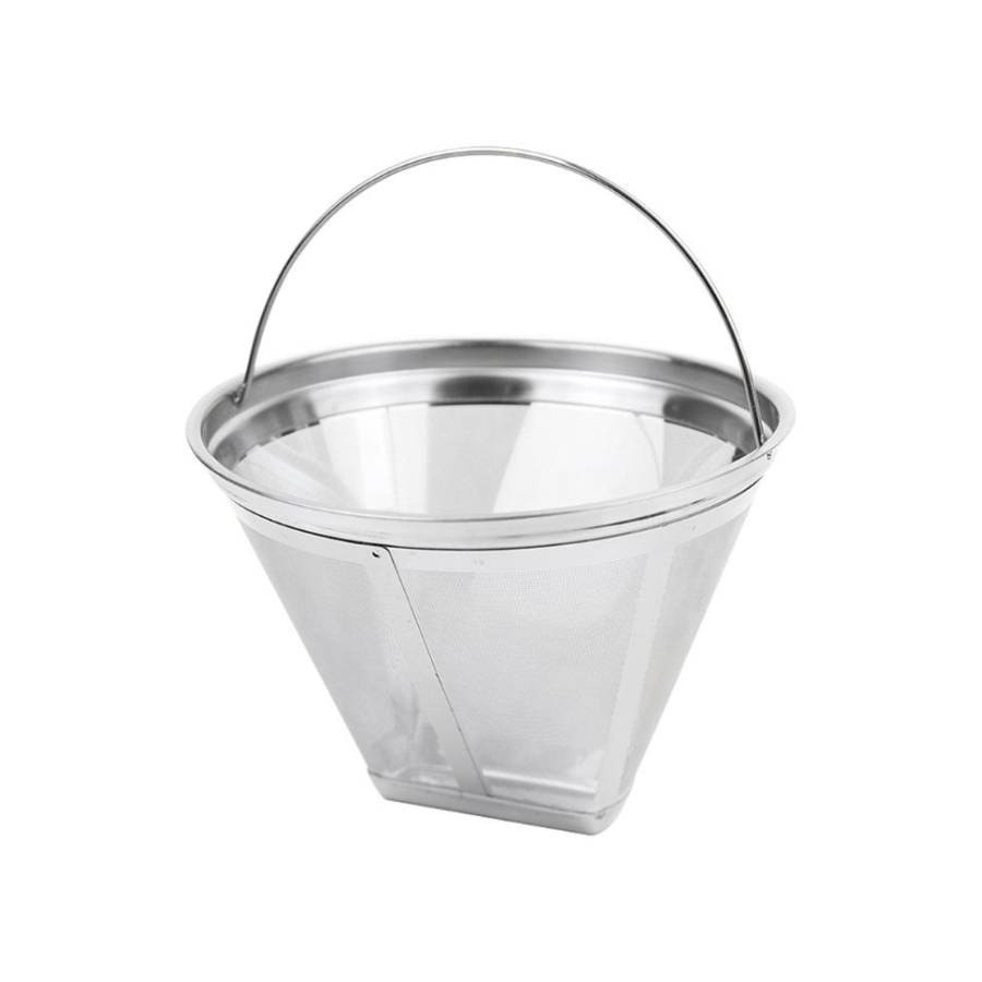 Stainless Steel Reusable No. 4 Cone Coffee Filter Basket