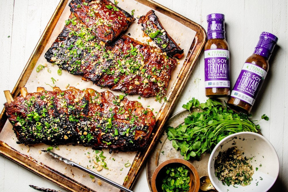 Sticky Ribs Made With No Soy Primal Kitchen Organic Teriyaki Sauce