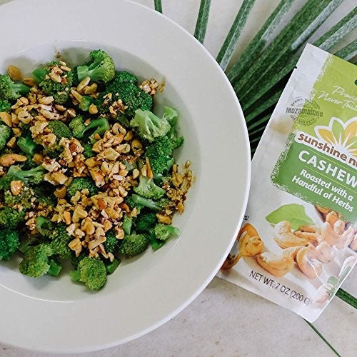 Healthy Cashew Broccoli Recipe From Sunshine Nut Co Using Herb Cashews