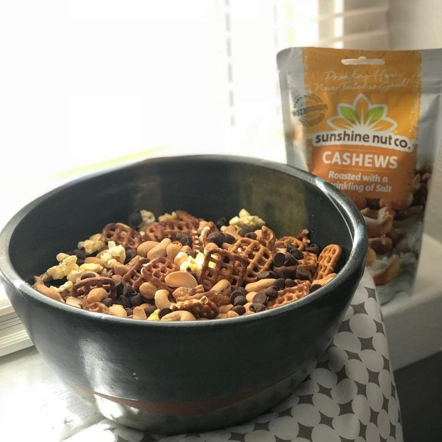 Sunshine Nut Co Trail Mix Snack Recipe Using Roasted Cashews With Salt