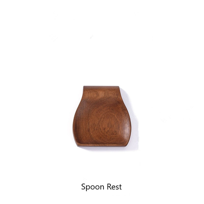 Real Teak Wood Spoon Rest For Holding Kitchen Cooking Utensil