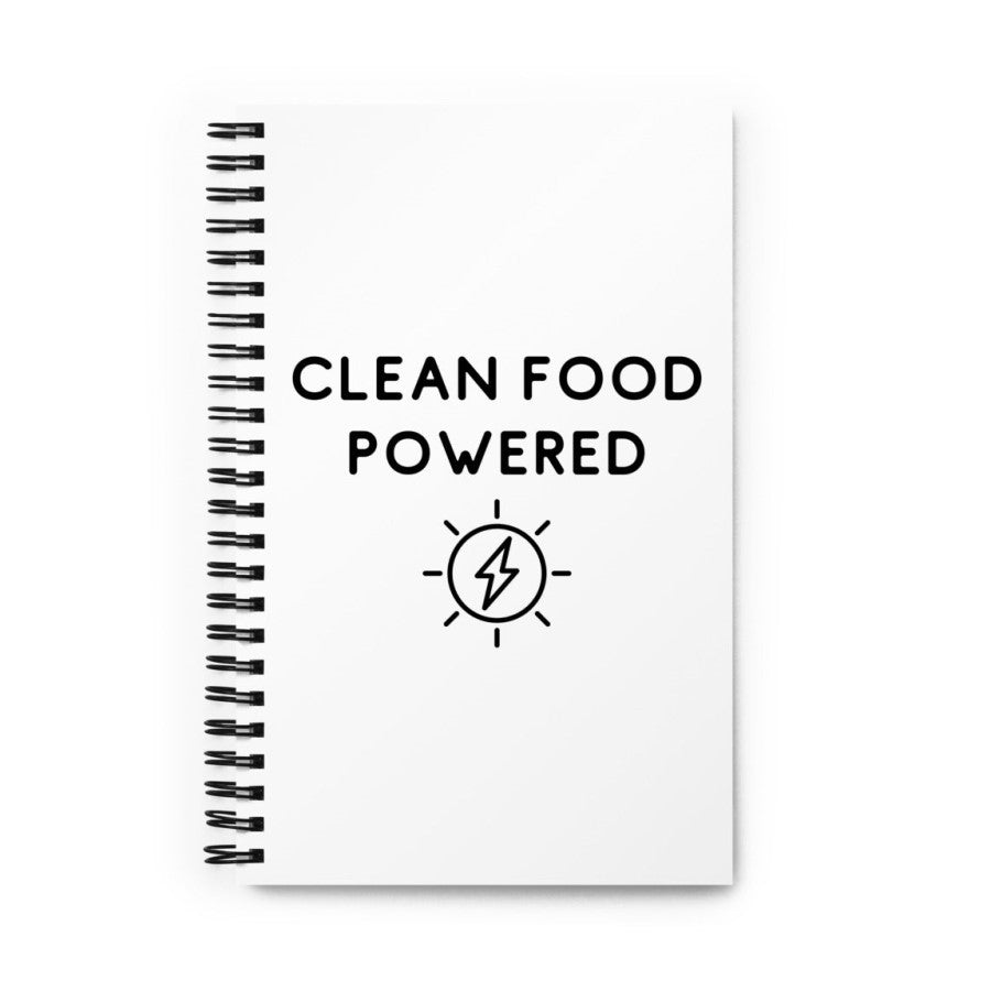 Clean Food Powered Spiral Notebook From Terra Powders