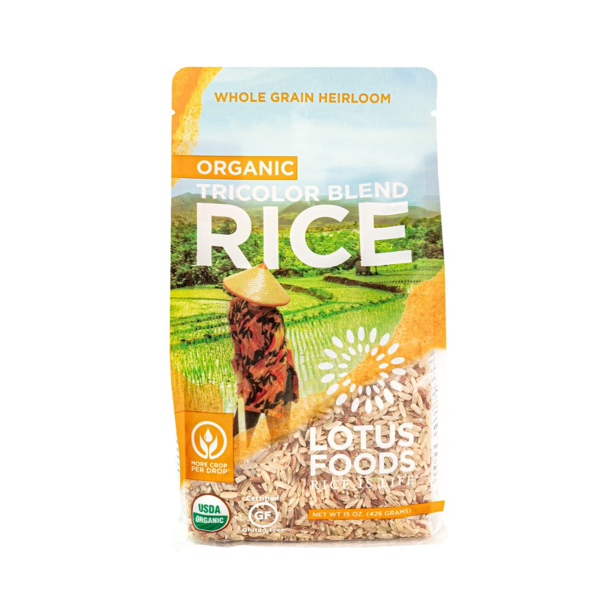 Lotus Foods Organic Heirloom Tricolor Blend Rice 15oz