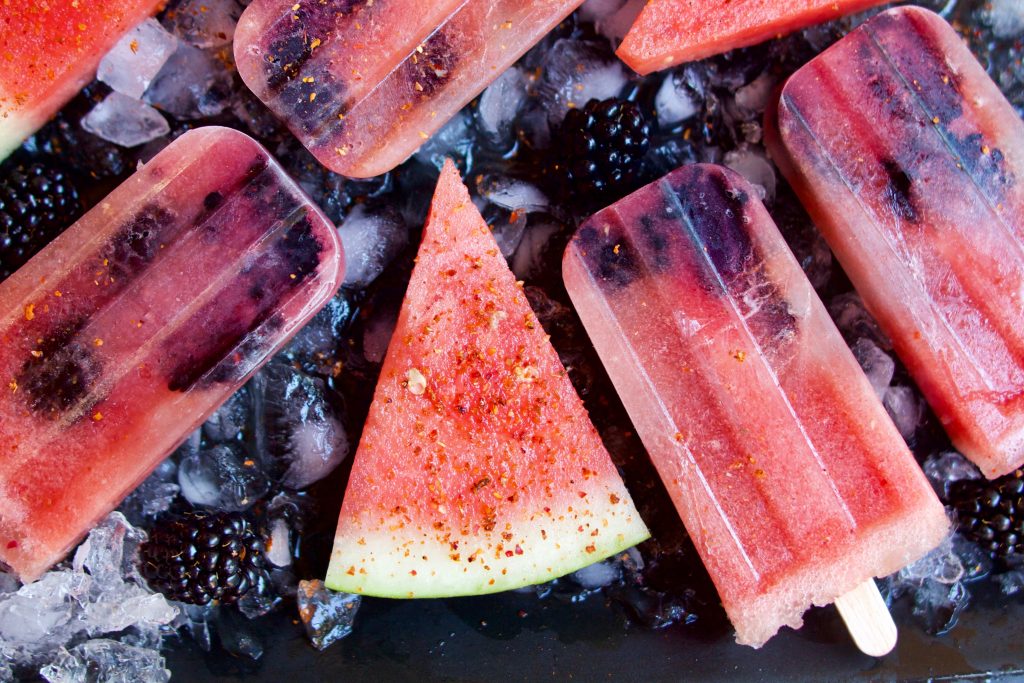 Watermelon And Blackberry Bone Broth Popsicles Inspirational Recipe From Bare Bones 100 Percent Grass Fed Beef Broth