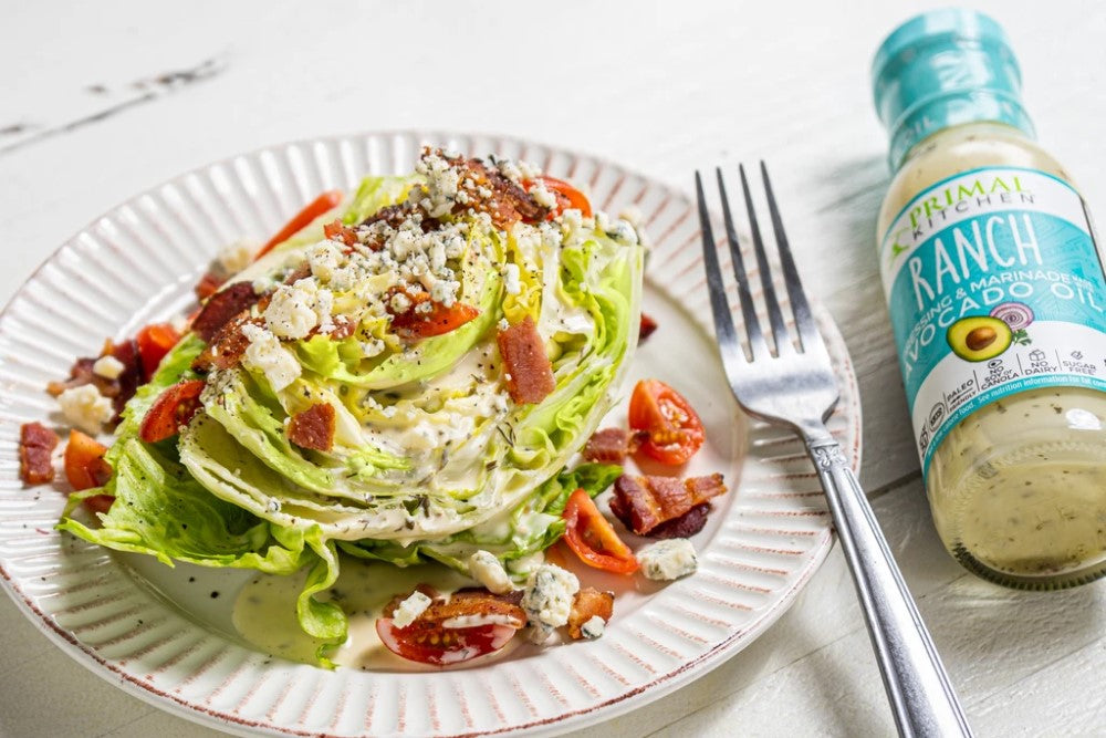 Wedge Salad With Primal Kitchen Ranch Dressing Made With Avocado Oil