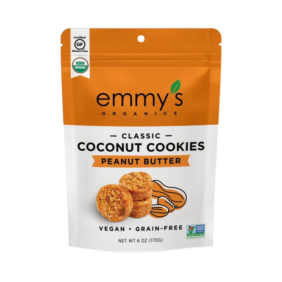 Emmy's Organics Classic Coconut Cookies Peanut Butter 6oz