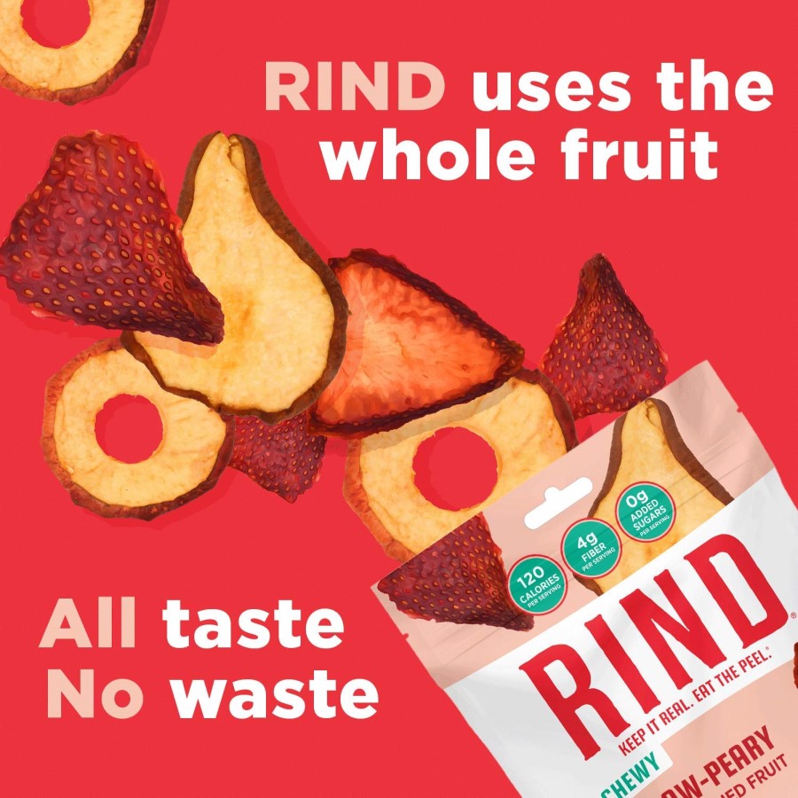 Chewy Straw-Peary Rind Uses The Whole Fruit All Taste No Waste