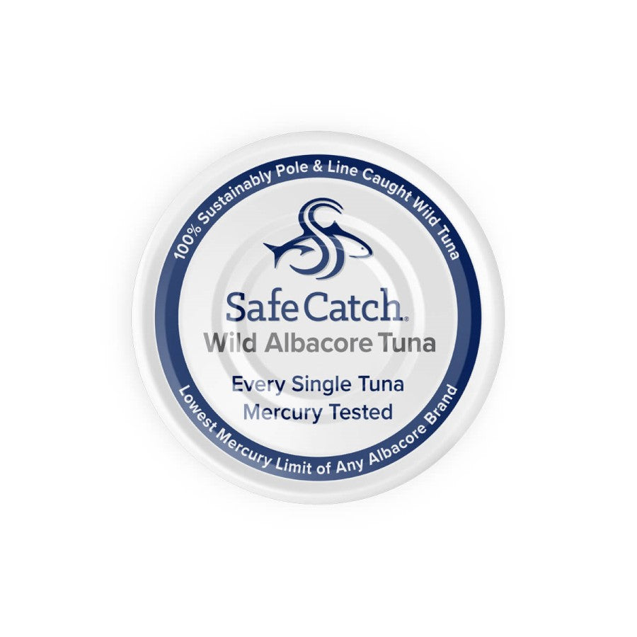 White Can Safe Catch Tuna Wild Albacore 100% Sustainably Caught Wild Tuna