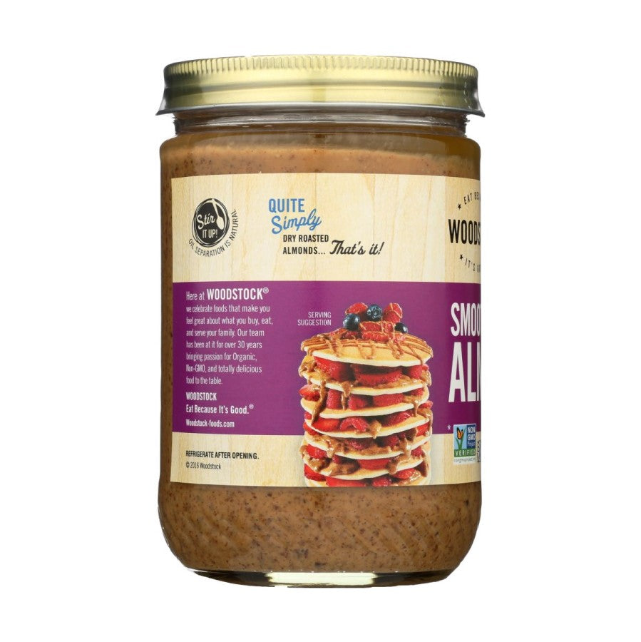 Quite Simply Dry Roasted Almonds That's It Woodstock Clean Ingredient Non-GMO Smooth Unsalted Almond Butter