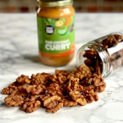 Red Curry Spiced Walnuts Yais Thai