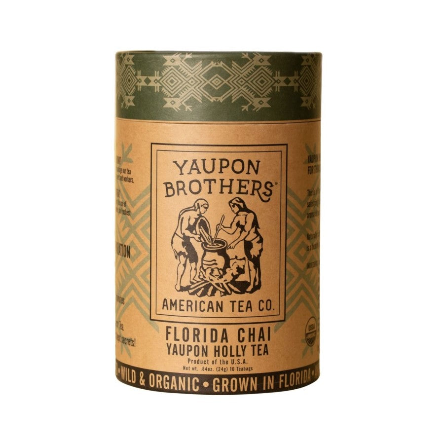 Yaupon Brothers Organic Florida Chai Yaupon Holly Tea 16 Sachets