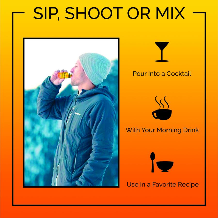 Sip Shoot Or Mix Ethans Daily Detox Shots Organic Turmeric Apple Apple Cider Vinegar Pour Into Cocktail Morning Drink Use In Favorite Recipe