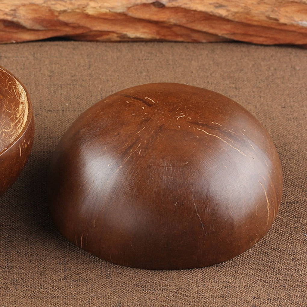 Bottom Of Real Coconut Shell Bowl Natural Eco-Friendly