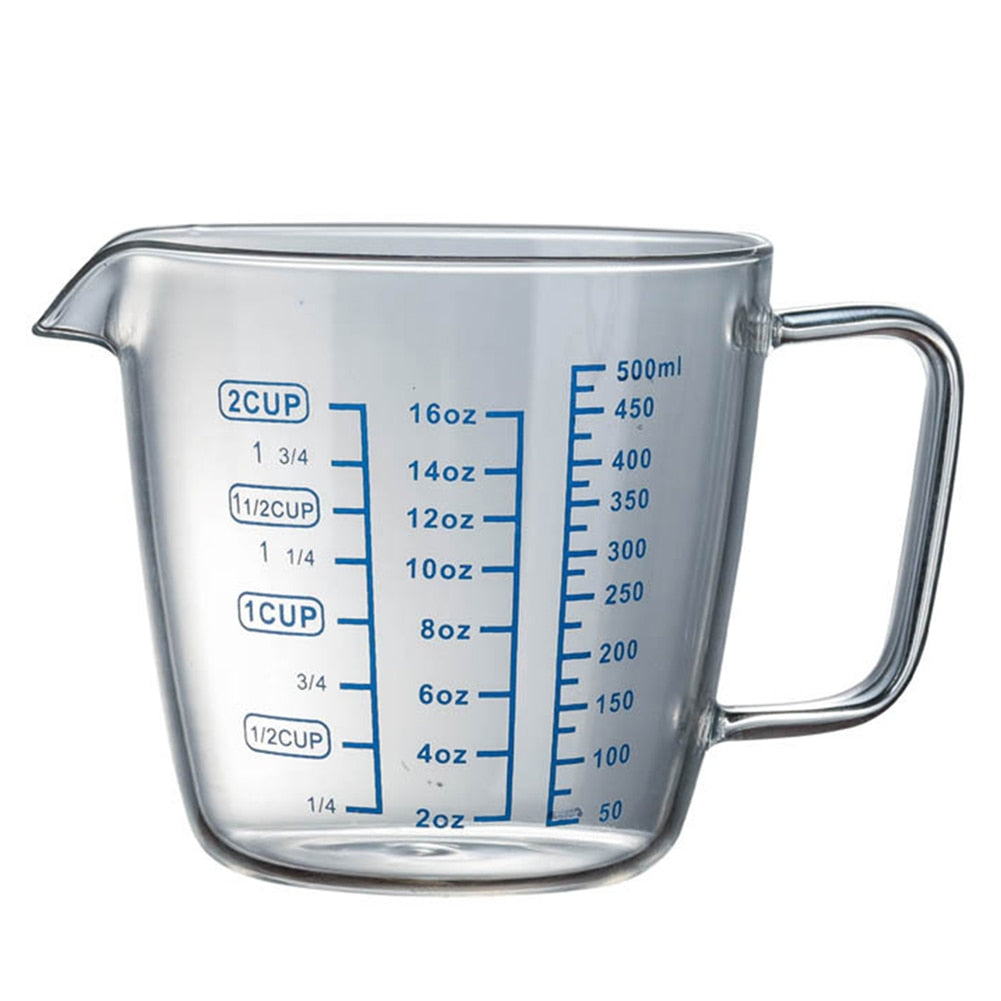 2 Cup Glass Measuring Cup With Pour Spout