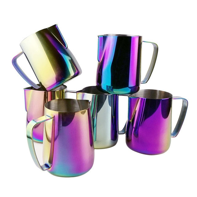 Stainless Steel Chic Frothing Pitcher In Iridescent Color