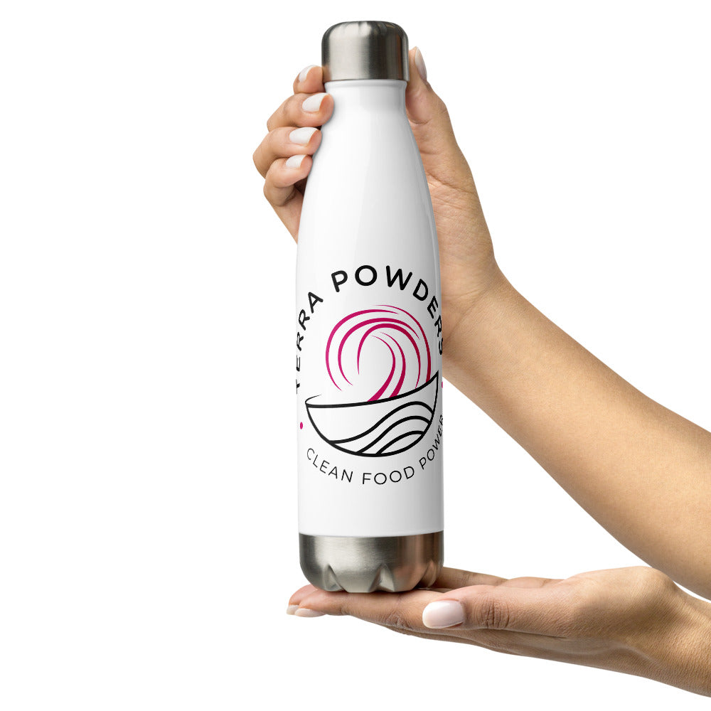 Terra Powders Stainless Steel Water Bottles Keep Drinks Hot Or Cold Up To Six Hours