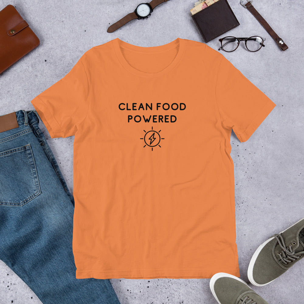 Terra Powders Stylish Burnt Orange Color Clean Food Powered Shirt With Jeans Shoes Glasses Watch And Wallet